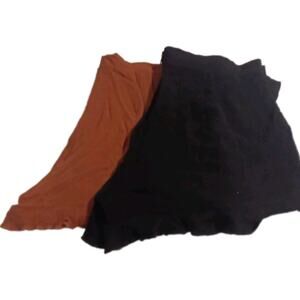 Lot Of Two Altard State Ruffled Skorts Black And Brown Sz Med. Y2k Beach